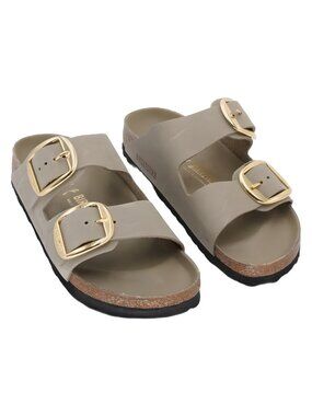 Birkenstock Arizona Big Buckle Tobacco Brown Oiled Leather Sandals Sz 6